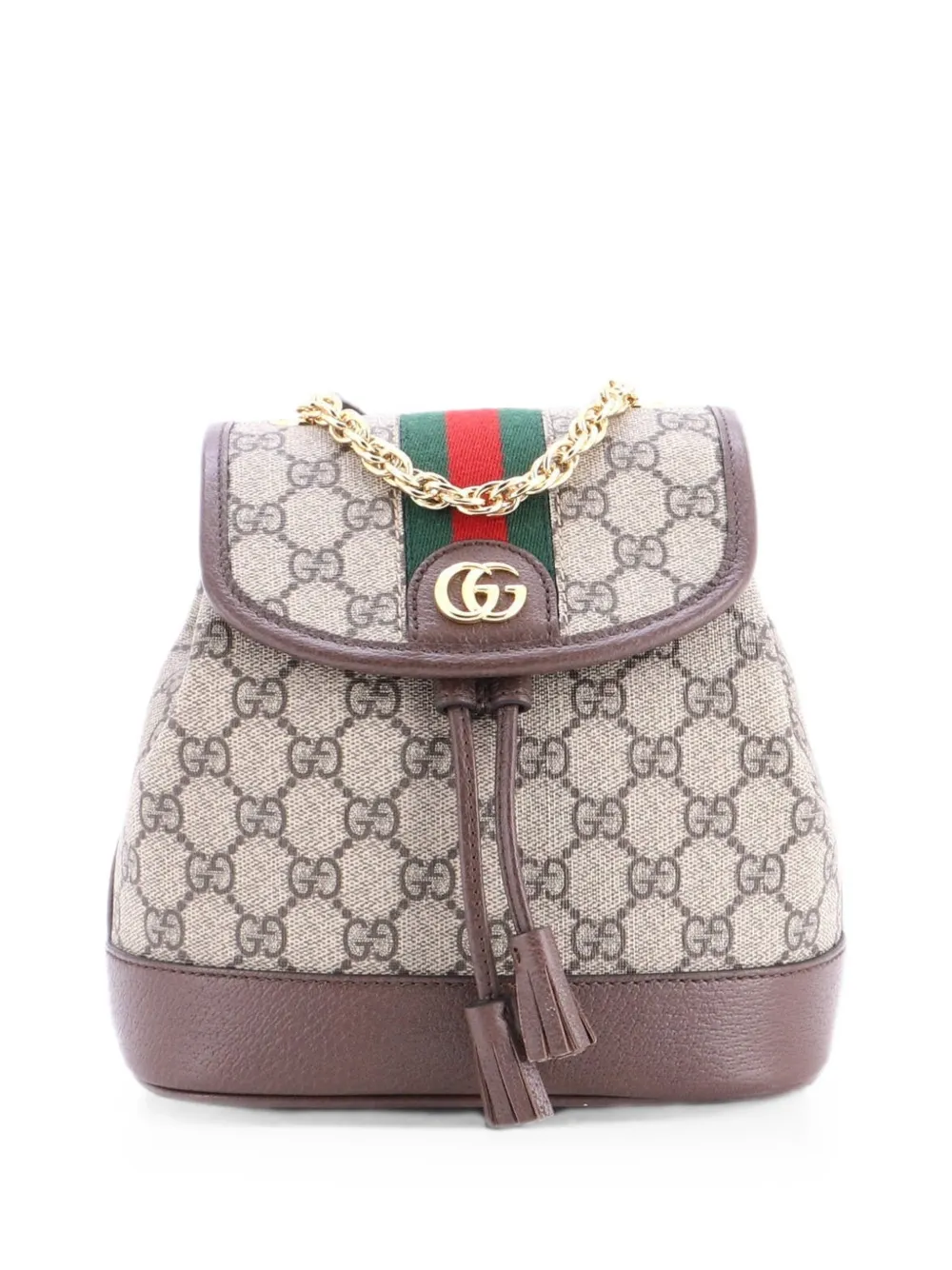 Gucci Pre-Owned Zaino Ophidia mini in tela cerata GG - Marrone