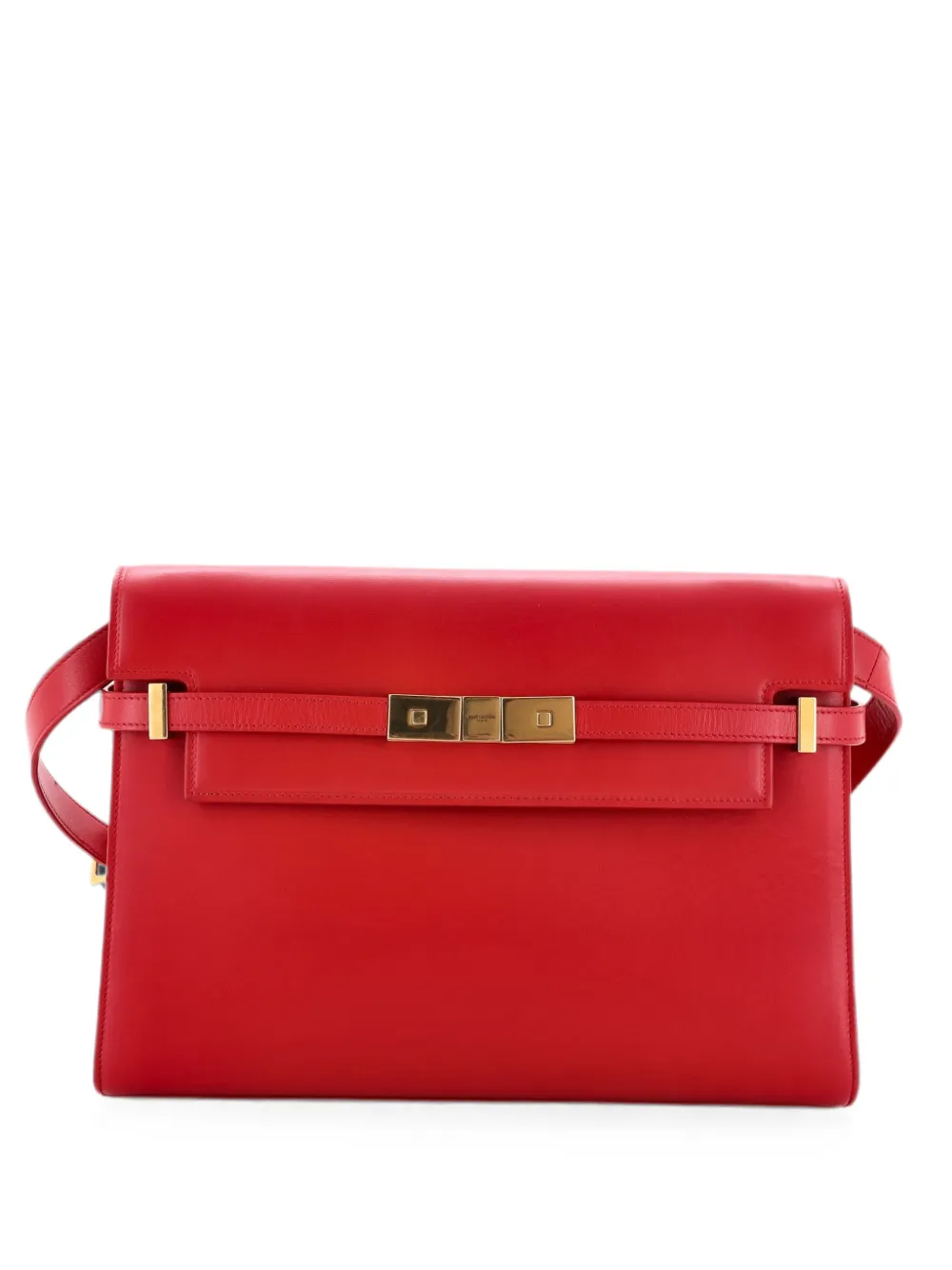 Saint Laurent Pre-Owned Mittelgroße Manhattan Schultertasche - Rot