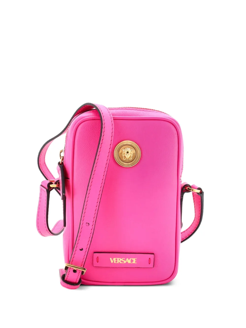 Versace Pre-Owned Medusa Biggie Pouch Leather Micro crossbody bag - Pink