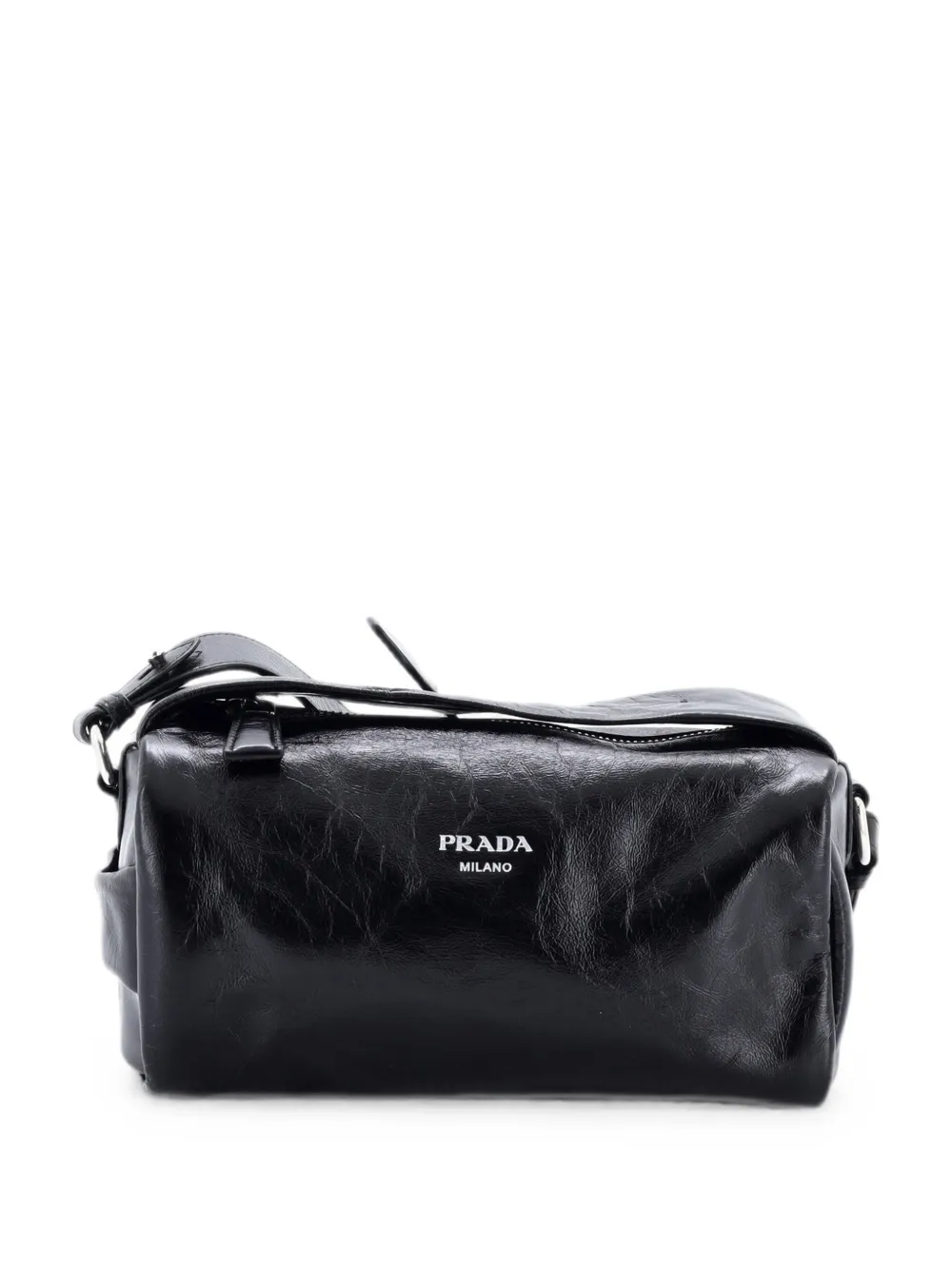Prada Pre-Owned Borsa a spalla con zip - Nero