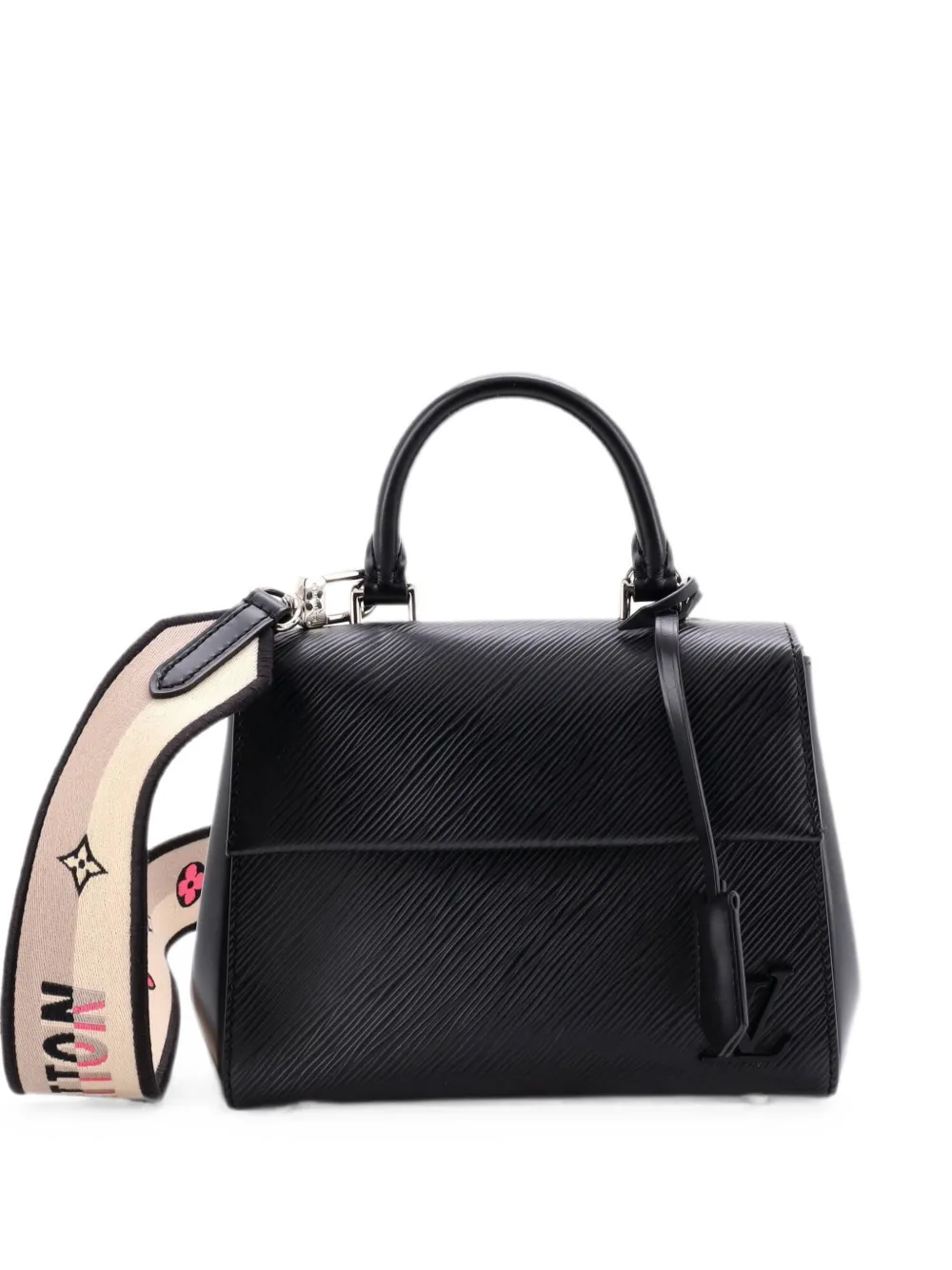 Louis Vuitton Pre-Owned Borsa a mano Cluny mini in pelle Épi con manico - Nero