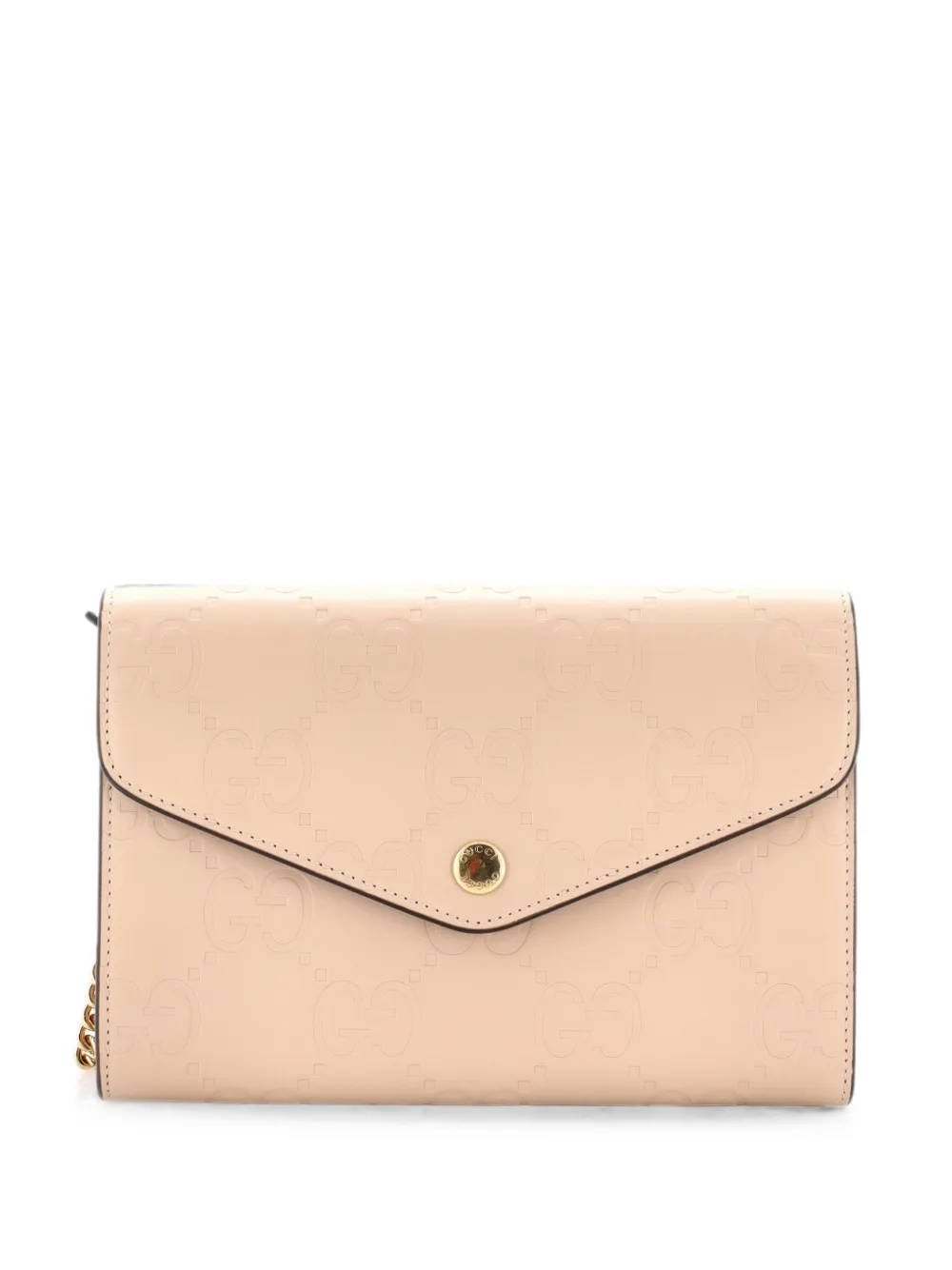 Gucci Pre-Owned Borsa a spalla in pelle Guccissima con catena - Toni neutri