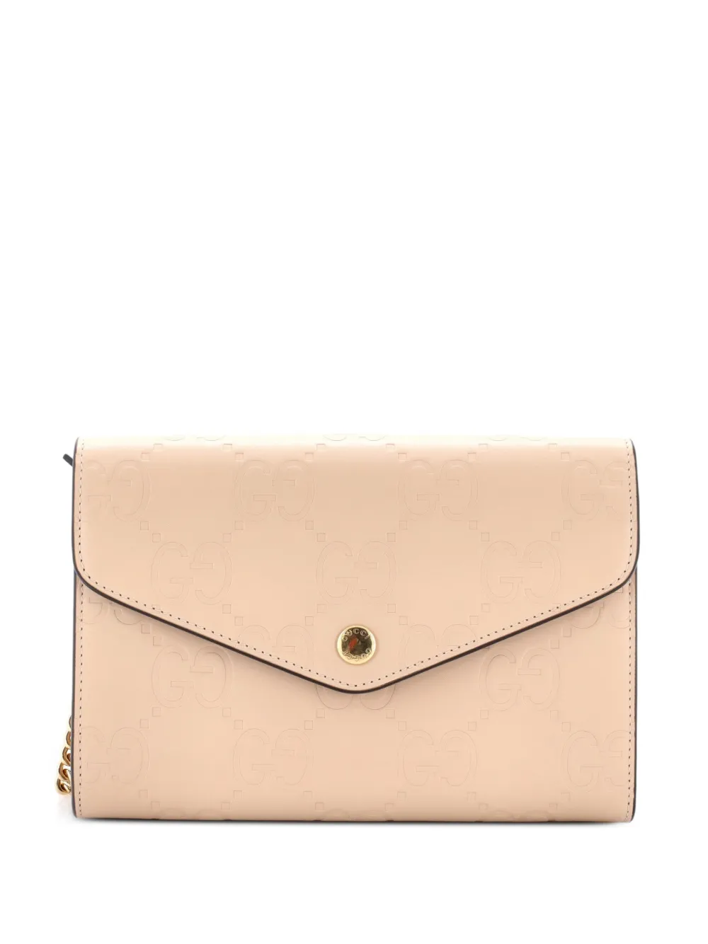 Gucci Pre-Owned Borsa a spalla in pelle Guccissima con catena - Toni neutri
