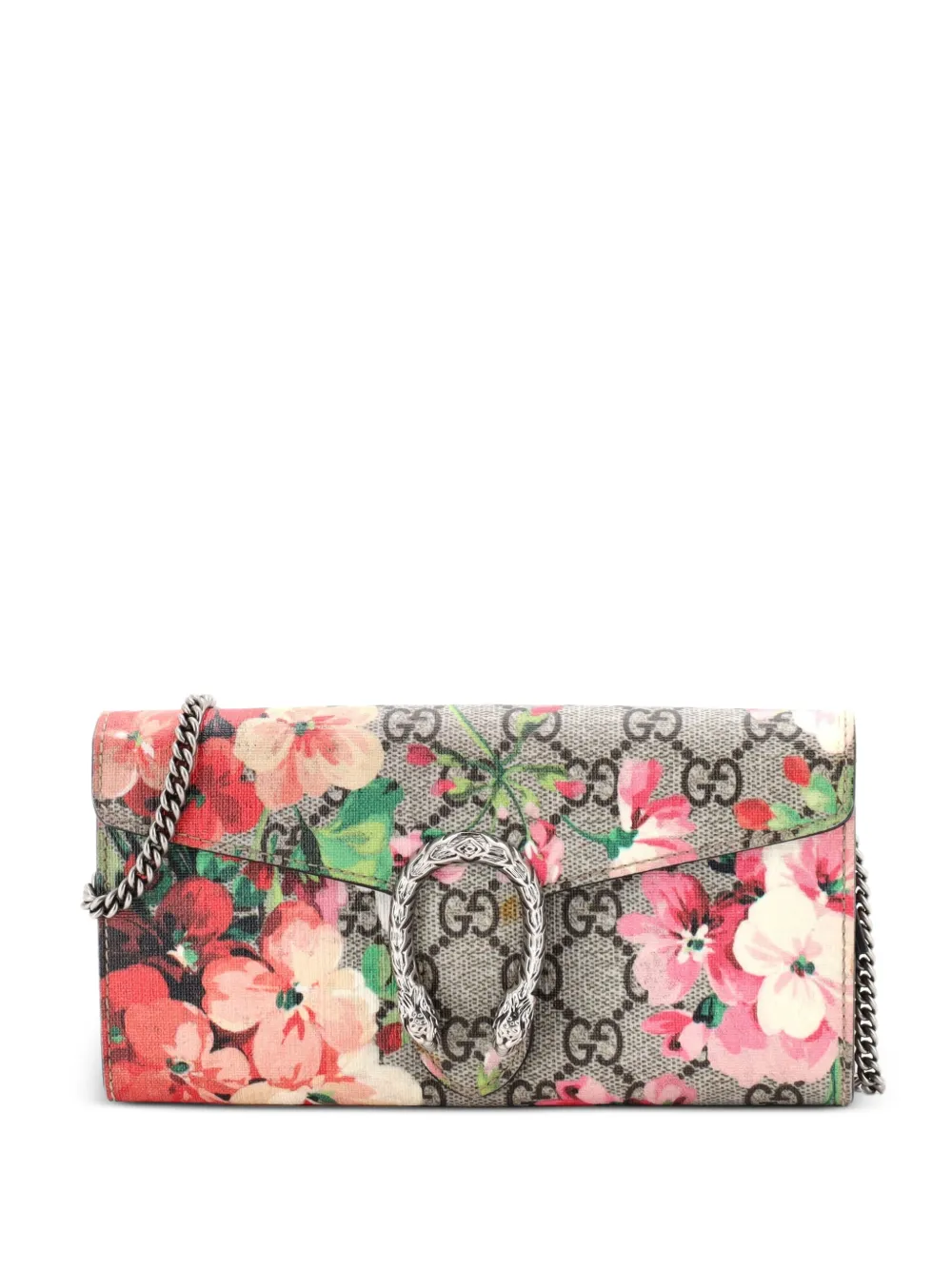 Gucci Pre-Owned Große Dionysus Clutch aus GG-beschichtetem Canvas - Braun