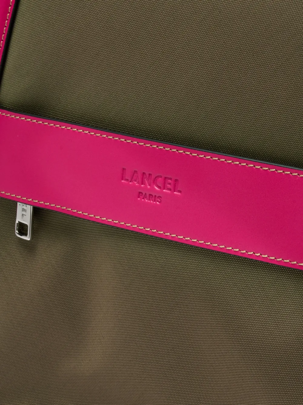 Lancel Mistral weekendtas met monogram-jacquard en leren afwerking Beige
