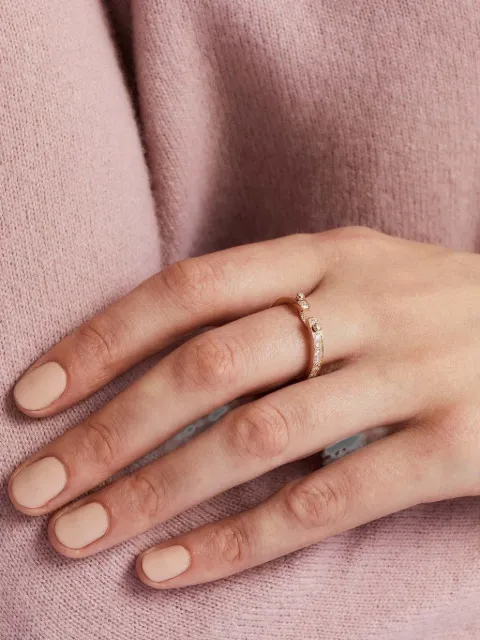 Nouvel Heritage anillo Eternity Tuxedo PM Mood con diamantes