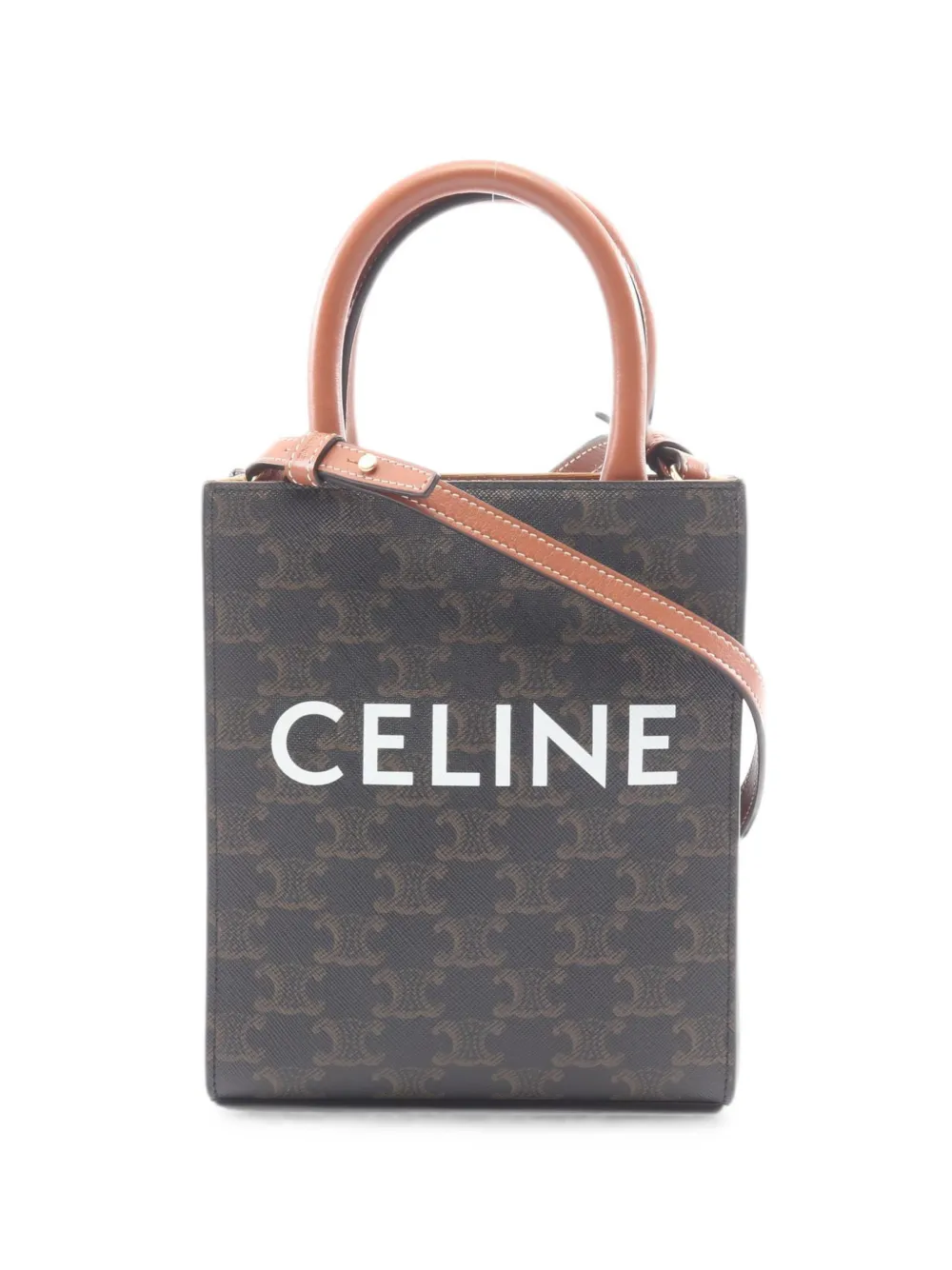Celine Pre-Owned 2010s mini Vertical Cabas Triomphe tote bag - Nero