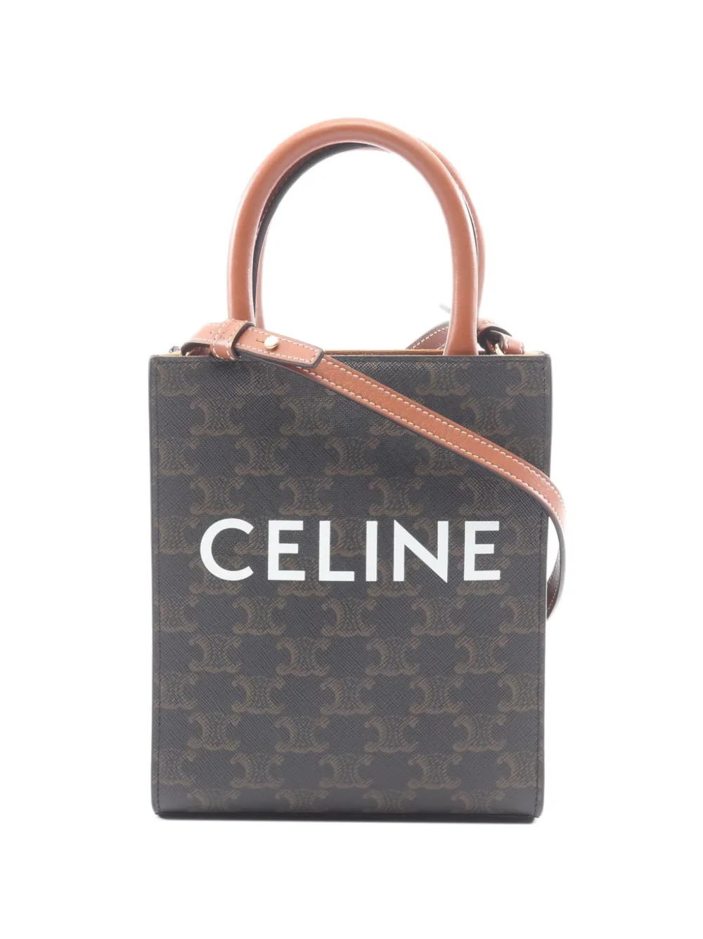 Celine Pre-Owned 2010s mini Vertical Cabas Triomphe tote bag - Black