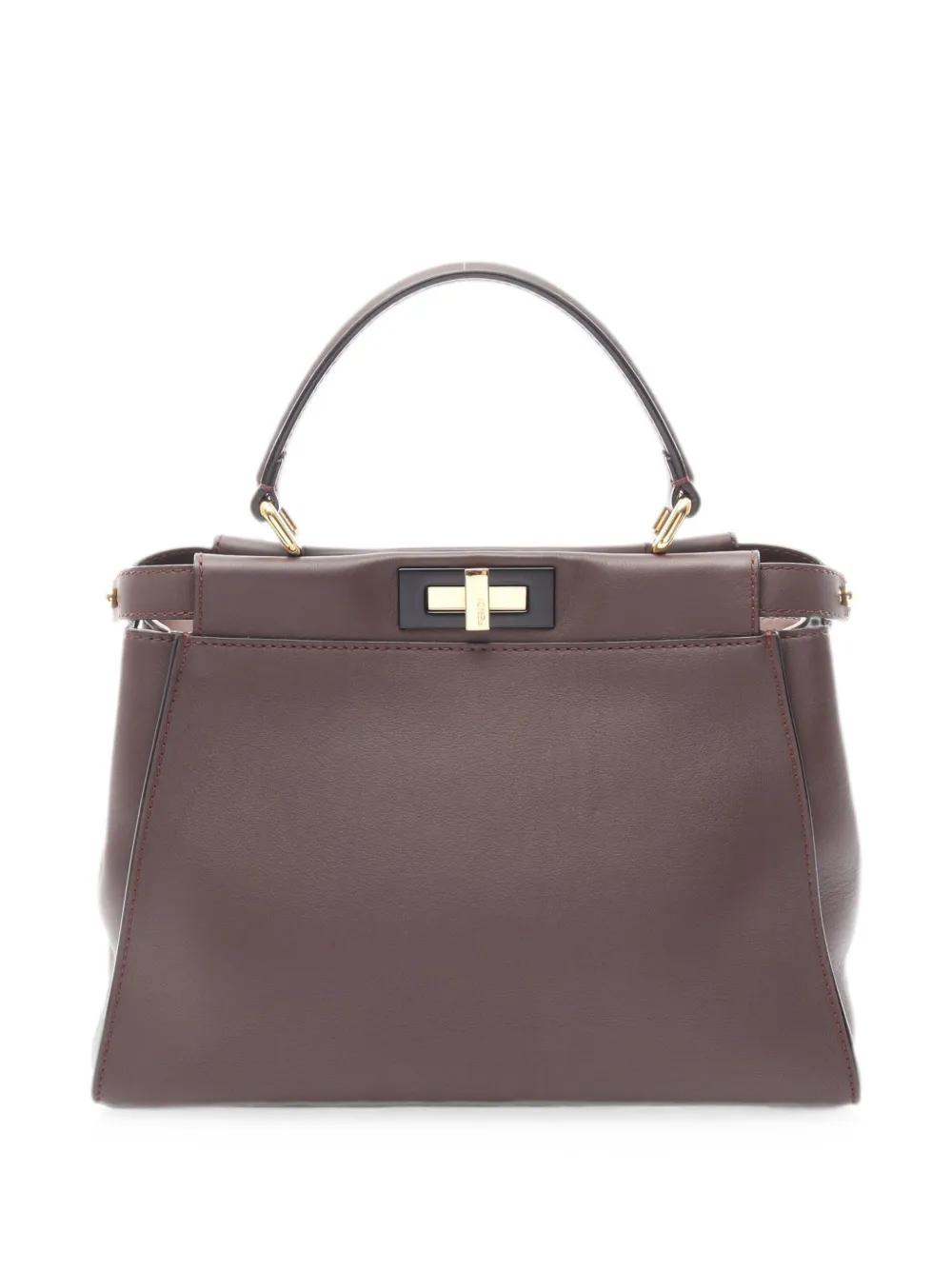 Fendi Pre-Owned 2010s Peekaboo leather tote bag - Marrone