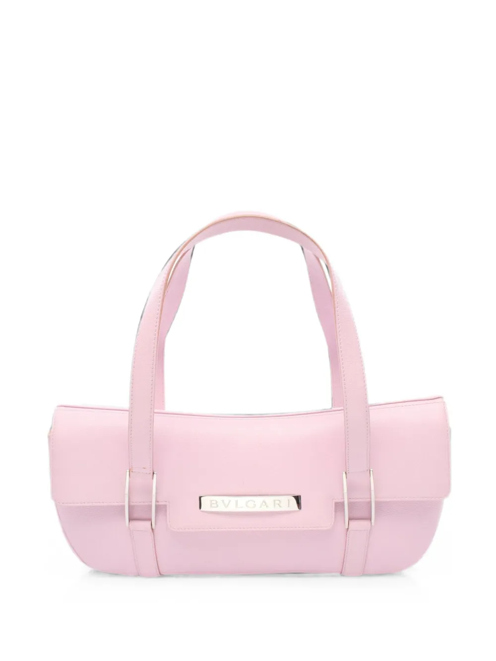 Bvlgari Pre-Owned 2010s logo-plaque shoulder bag - Rosa