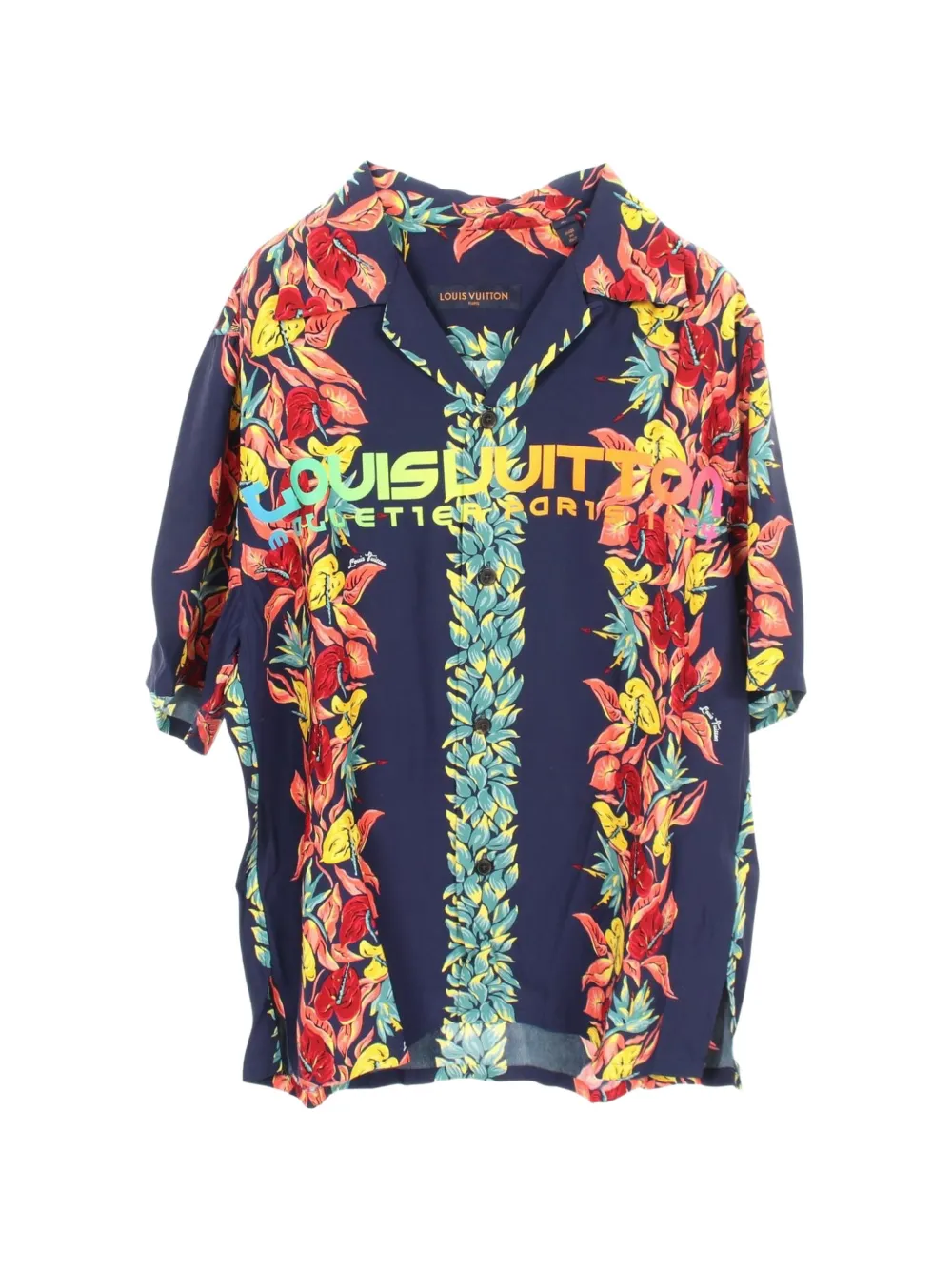 Louis Vuitton Pre-Owned 2020s floral-print shirt - Blu