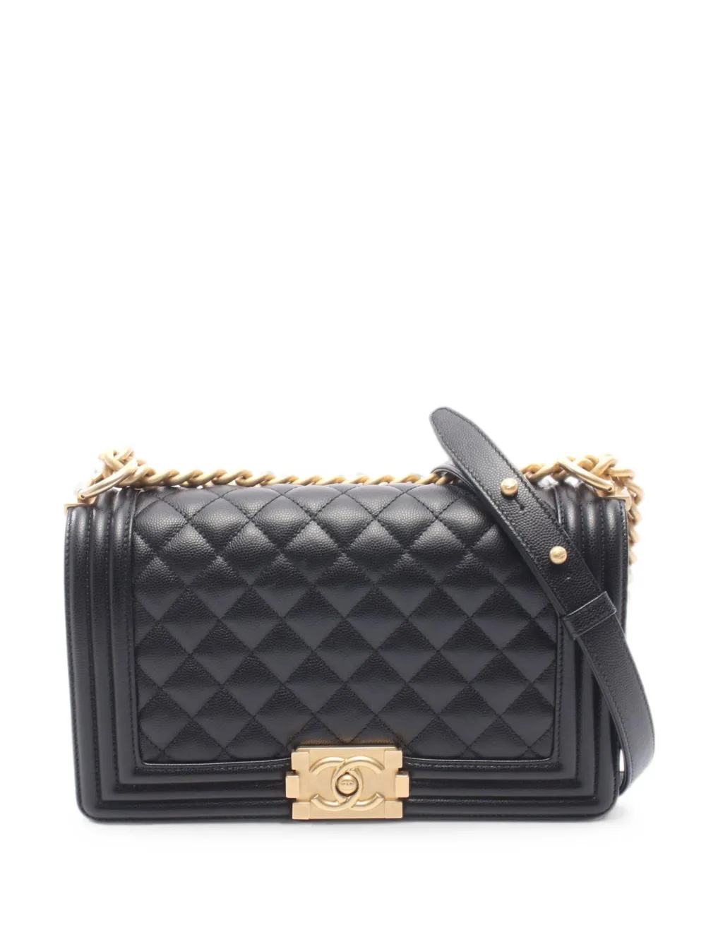 CHANEL Pre-Owned 2021 Boy Chanel shoulder bag - Nero