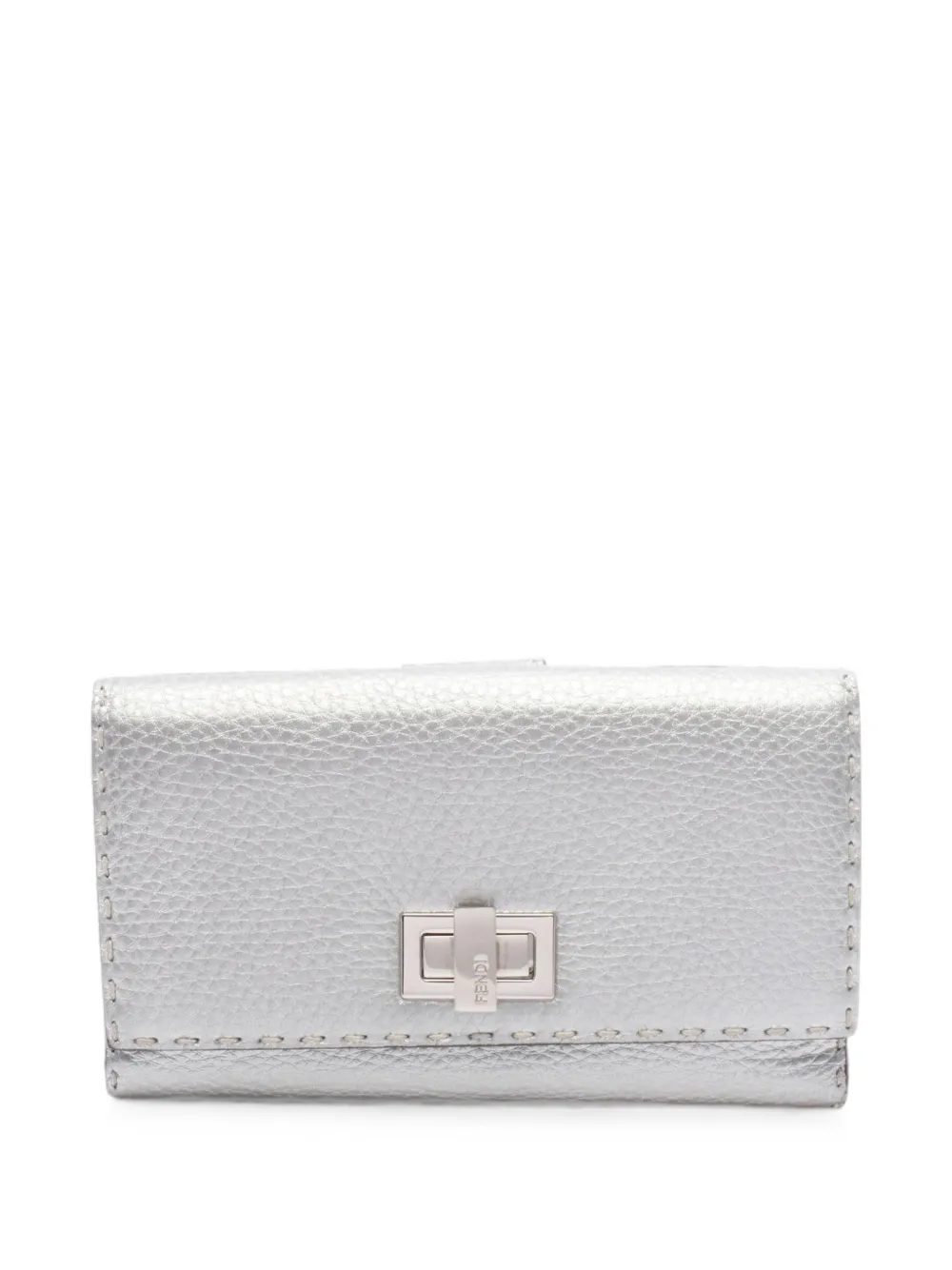 Fendi Pre-Owned 2010s Peekaboo Selleria wallet - Argento