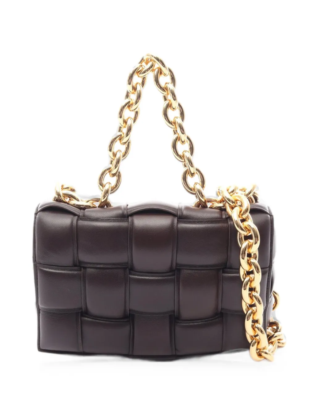 Bottega Veneta Pre-Owned 2010s Cassette chain shoulder bag - Marrone
