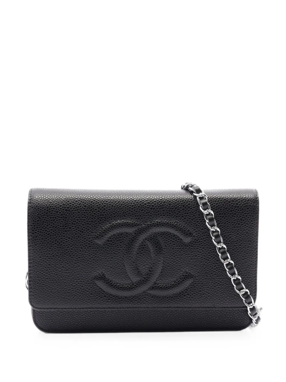 CHANEL Pre-Owned 2015-2016 Coco Mark clutch bag - Black