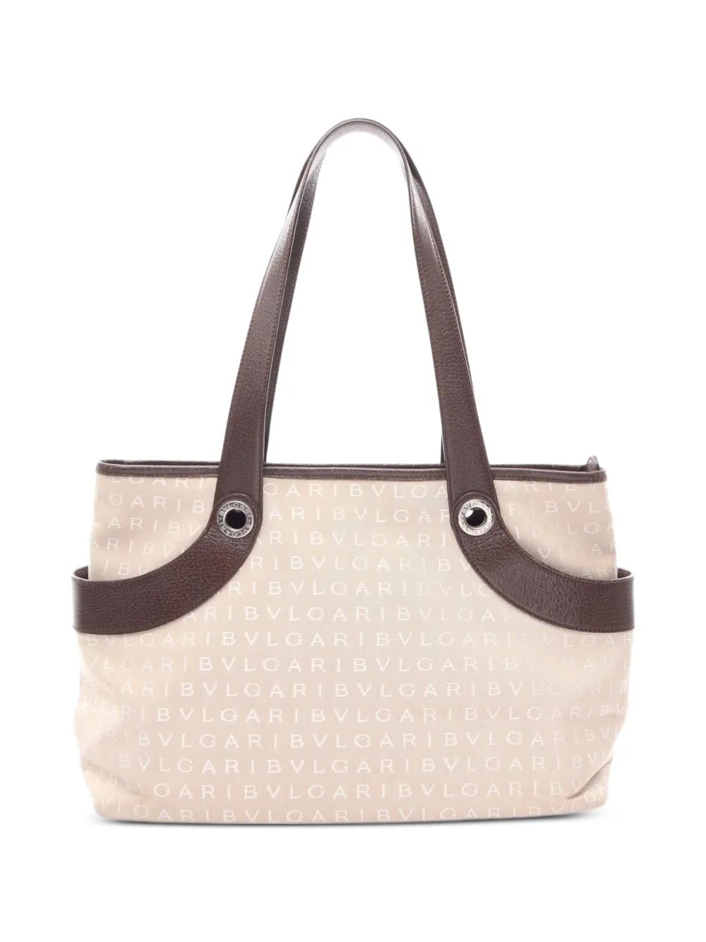 Bvlgari Pre-Owned 2000s Logomania tote bag - Neutrals