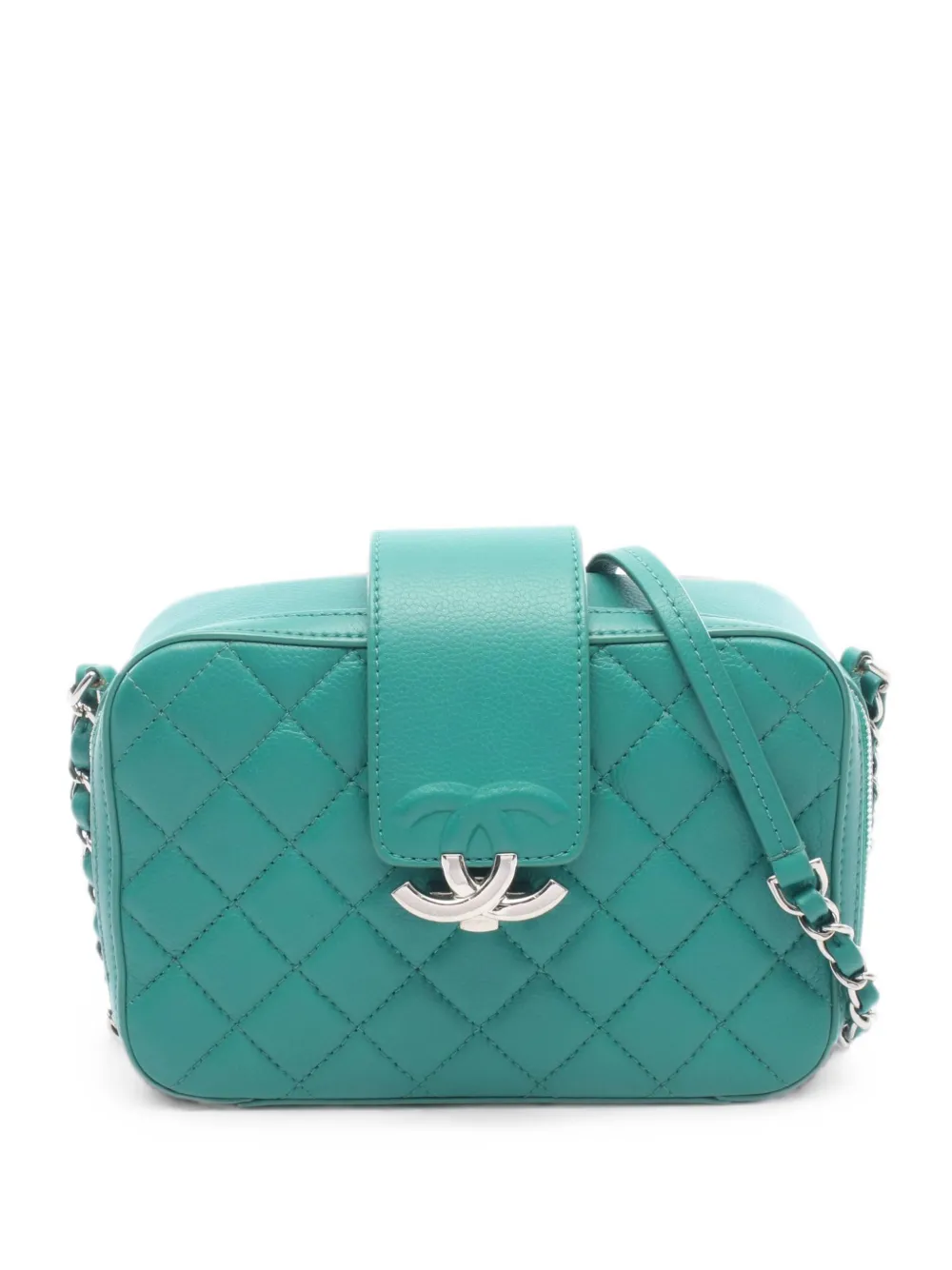CHANEL Pre-Owned 2016-2017 matelassé CC shoulder bag - Grün
