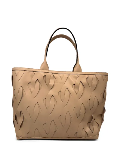 Kata Szegedi Roads woven leather tote bag