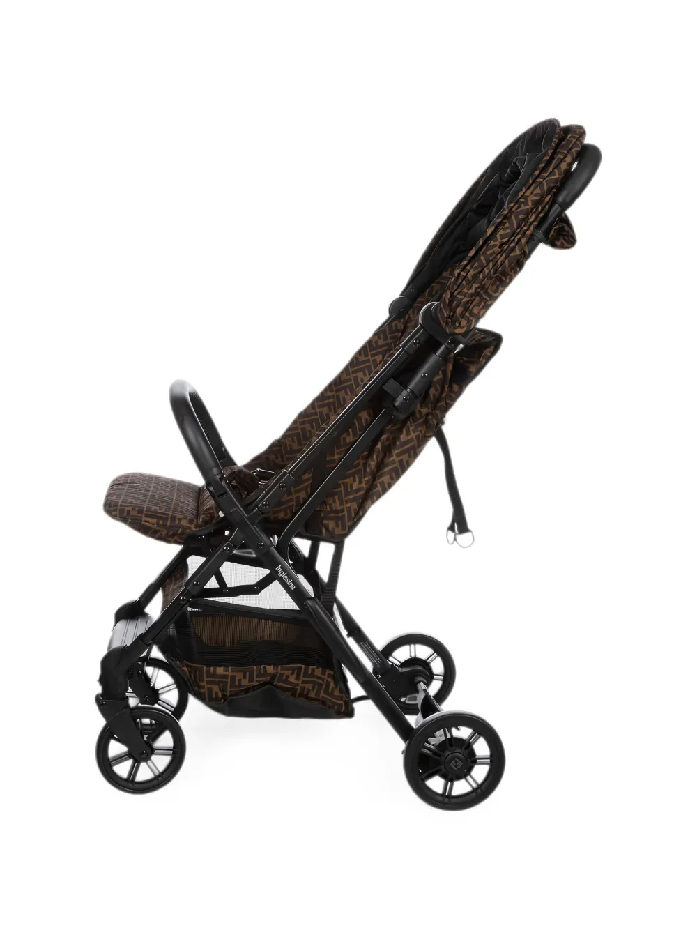 Fendi Kids FF kinderwagen met logo-print Bruin