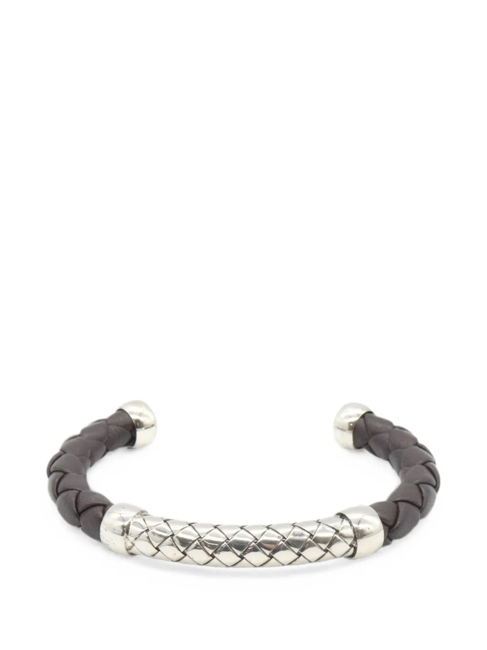 Bottega Veneta Pre-Owned 2010s Intrecciato bangle - Argento