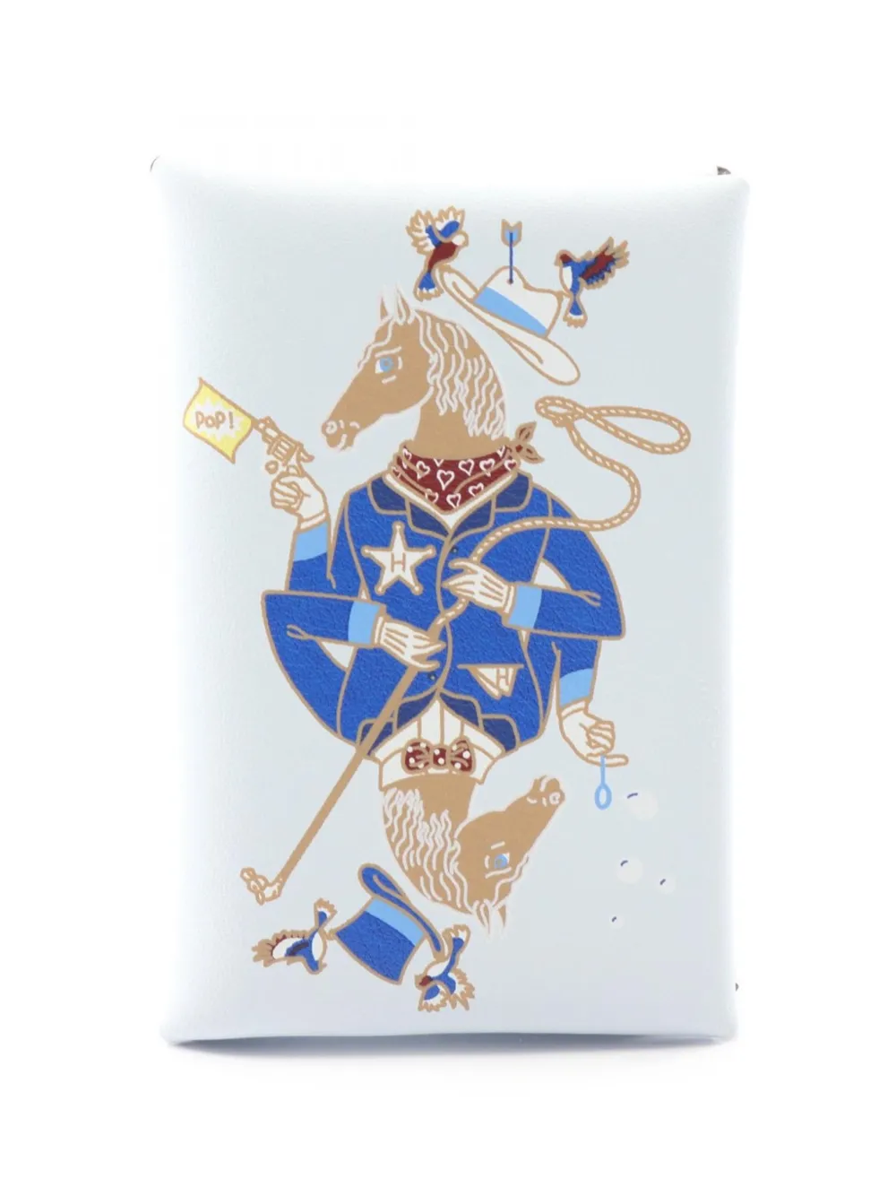 Hermès Pre-Owned 2022 Calvi Cowboy coin purse - Blau