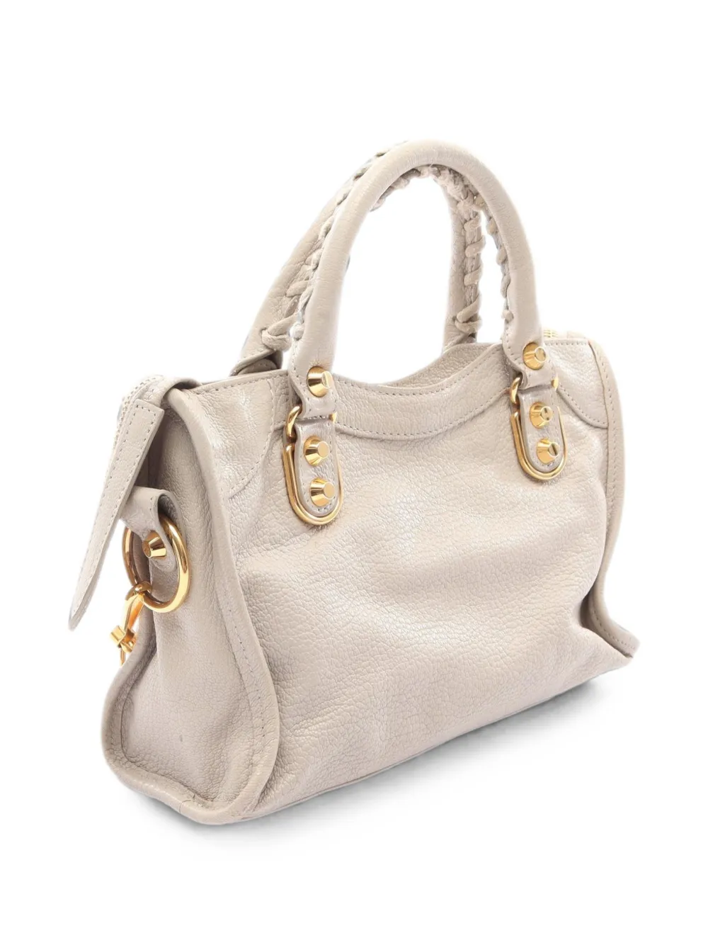 Balenciaga Pre-Owned 2000s mini City metallic edge handbag - Toni neutri