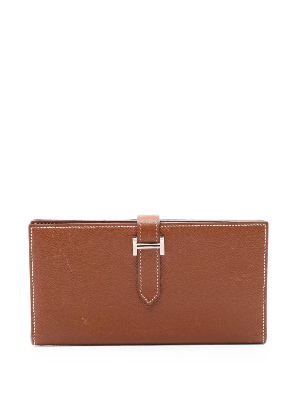 Hermès Pre-Owned 2008 Bearn leather wallet - Marrone