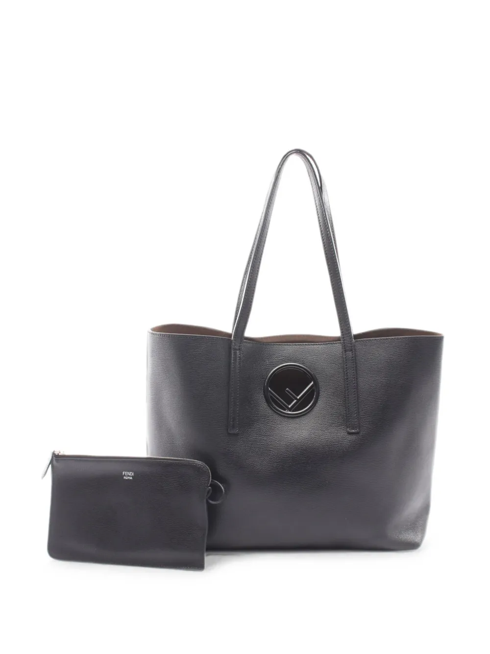 Fendi Pre-Owned 2000s F Is Fendi leather tote bag - Nero