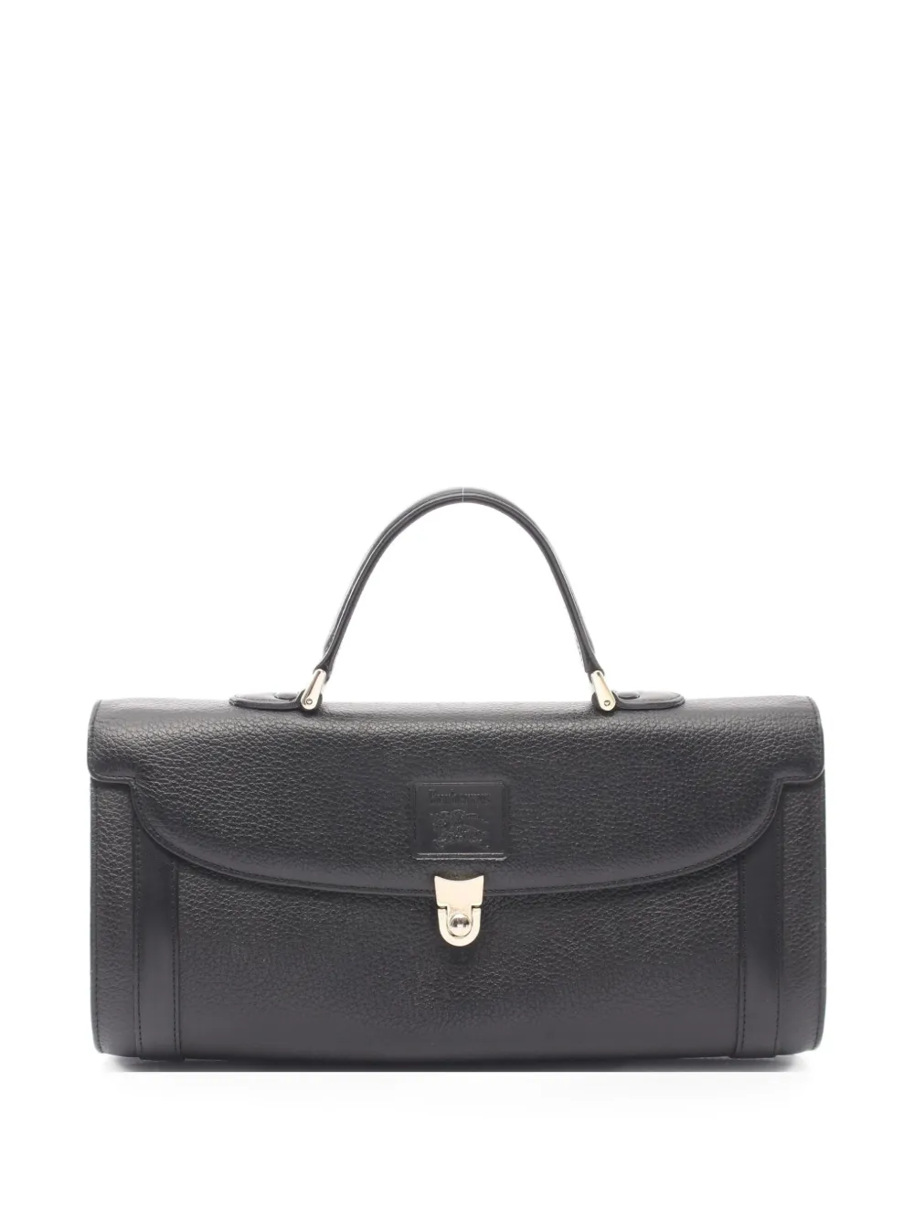 Burberry Pre-Owned 2000s logo-detail leather handbag - Nero
