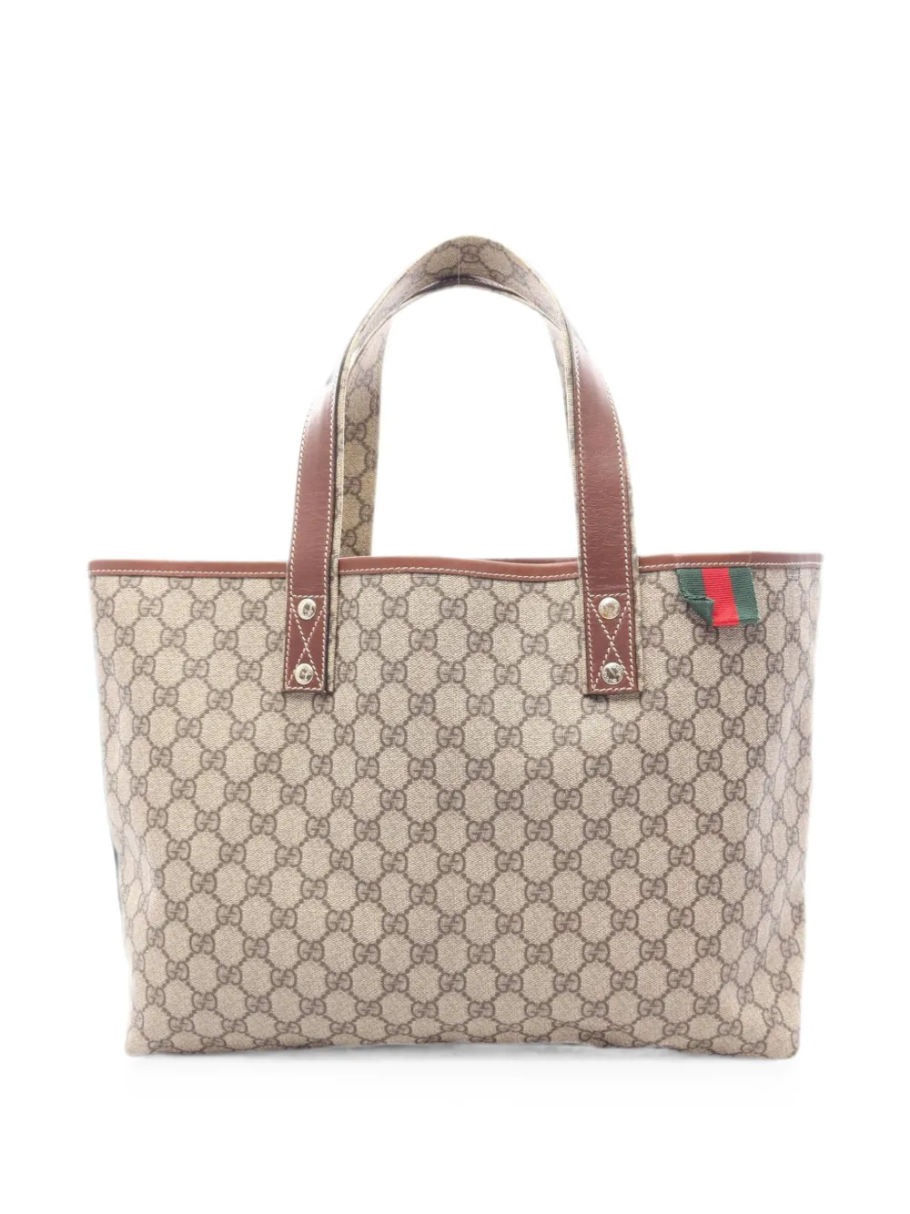 Gucci Pre-Owned 2000s GG Supreme Sherry line tote bag - Toni neutri