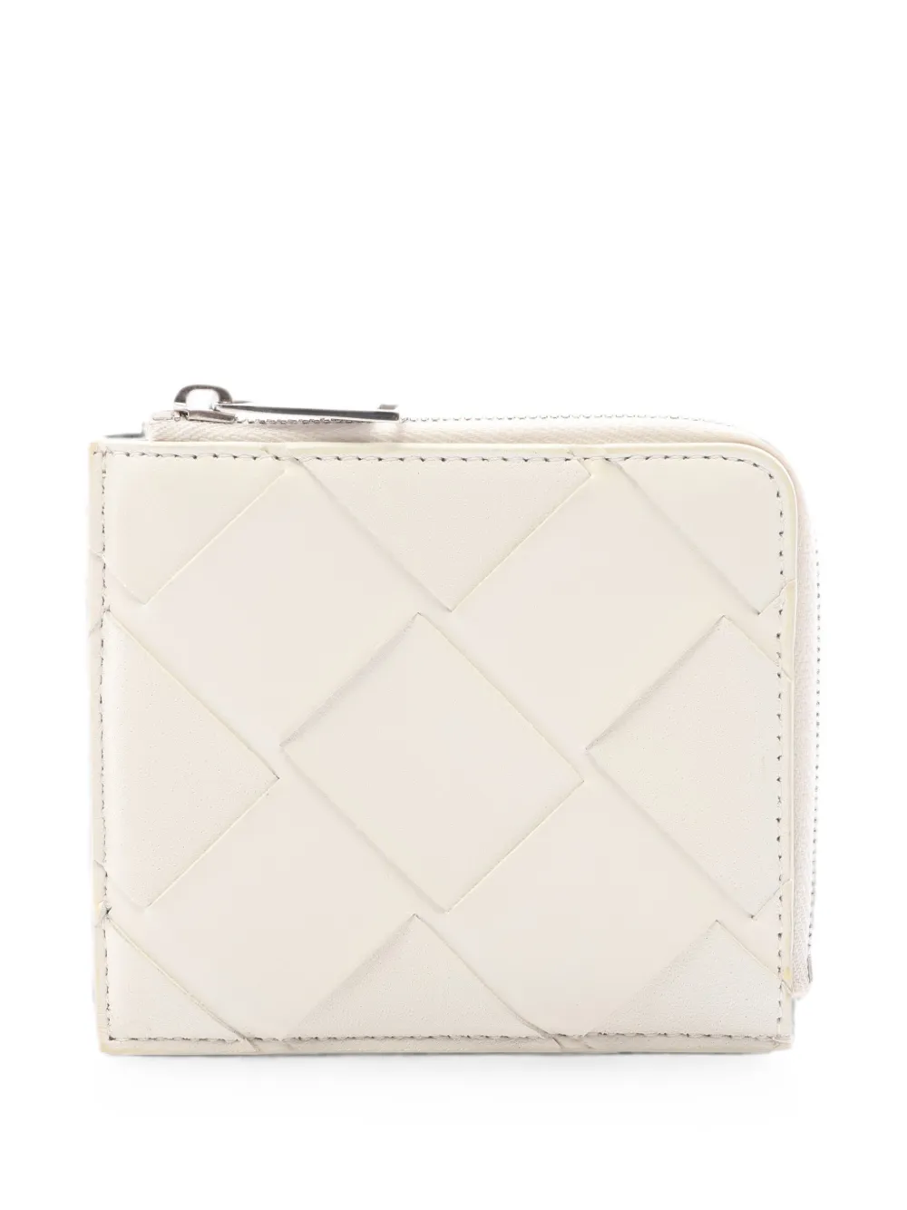 Bottega Veneta Pre-Owned 2000s Maxi Intrecciato zip-around coin purse - Bianco