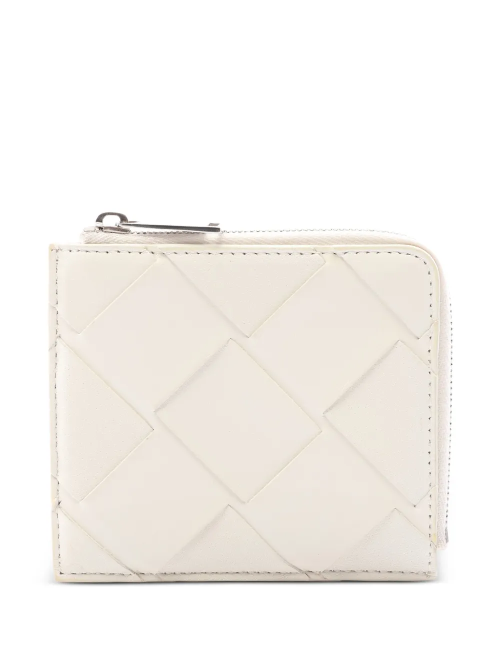 Bottega Veneta Pre-Owned 2000s Maxi Intrecciato zip-around coin purse - Weiß
