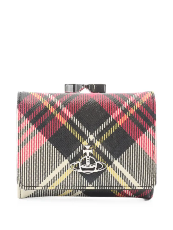 Vivienne Westwood Pre-owned Saffiano Trifold Wallet in Black