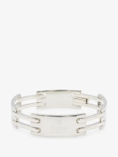 Gucci Pre-Owned 2010s engraved link bracelet