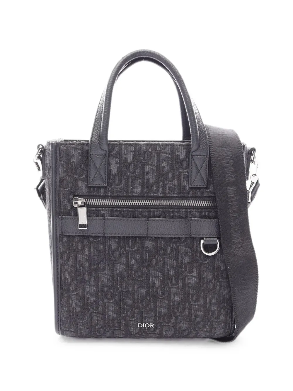 Christian Dior Pre-Owned 2000s Safari North-South Oblique two-way handbag - Black