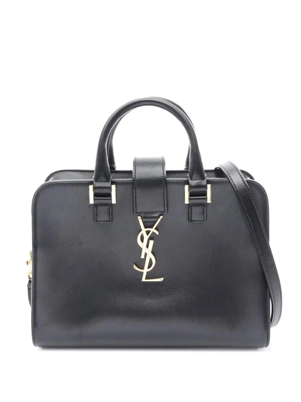 Saint Laurent Pre-Owned 2010s Baby Monogram Kabas tote bag - Nero