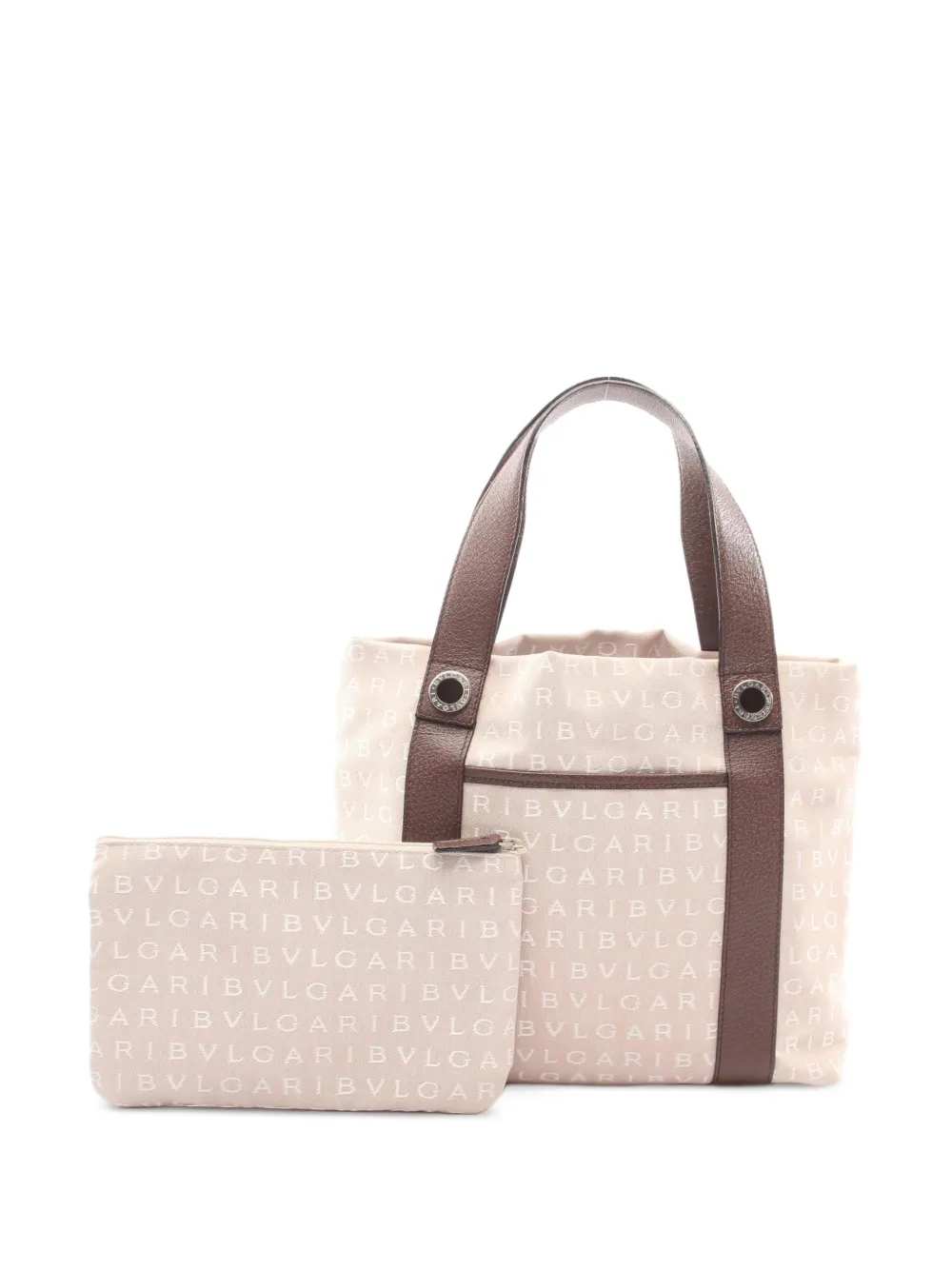 Bvlgari Pre-Owned 2010s Logomania tote bag - Neutrals