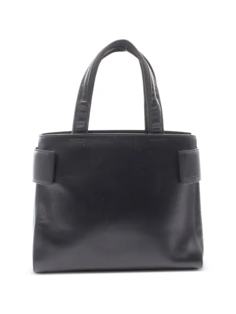 Prada Pre-Owned tote con logo en relieve 2000