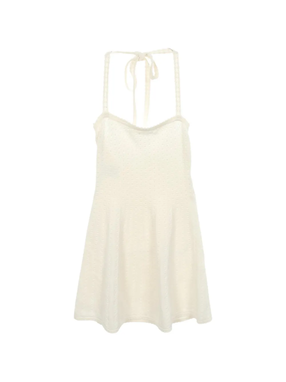 CHANEL Pre-Owned 1986-1988 halter neck mini dress - Bianco