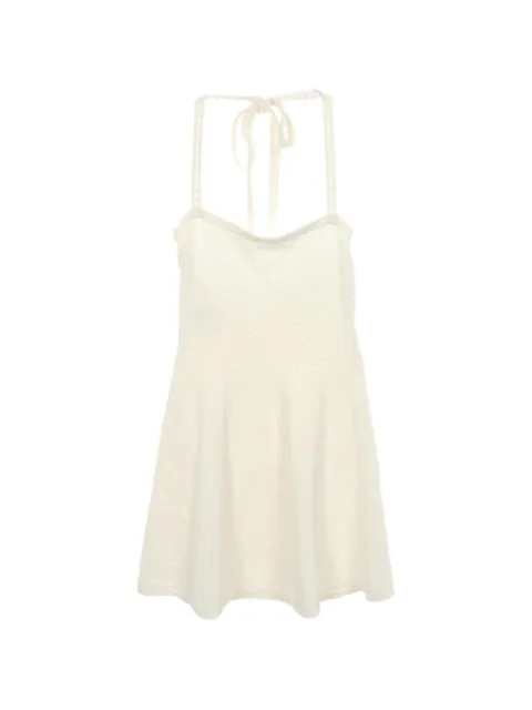 CHANEL Pre-Owned vestido corto con cuello halter 1986-1988