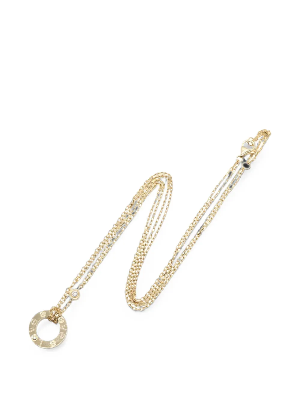 Cartier 2010s Love Circle diamond pendant necklace - Gold