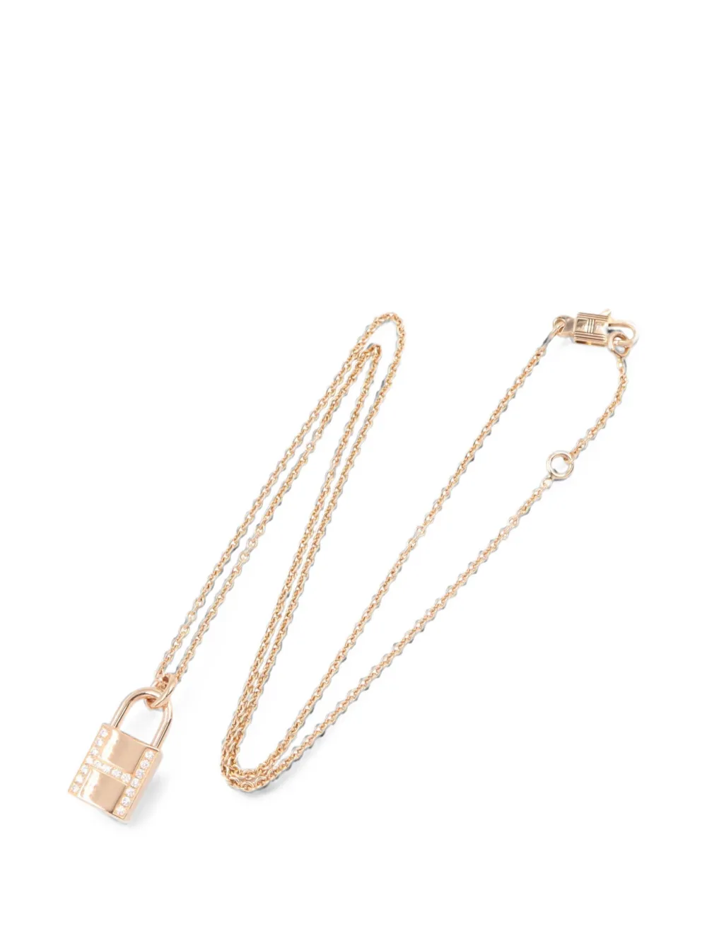 Hermès Pre-Owned 2010s Amulet Cadena diamond necklace - Rosa