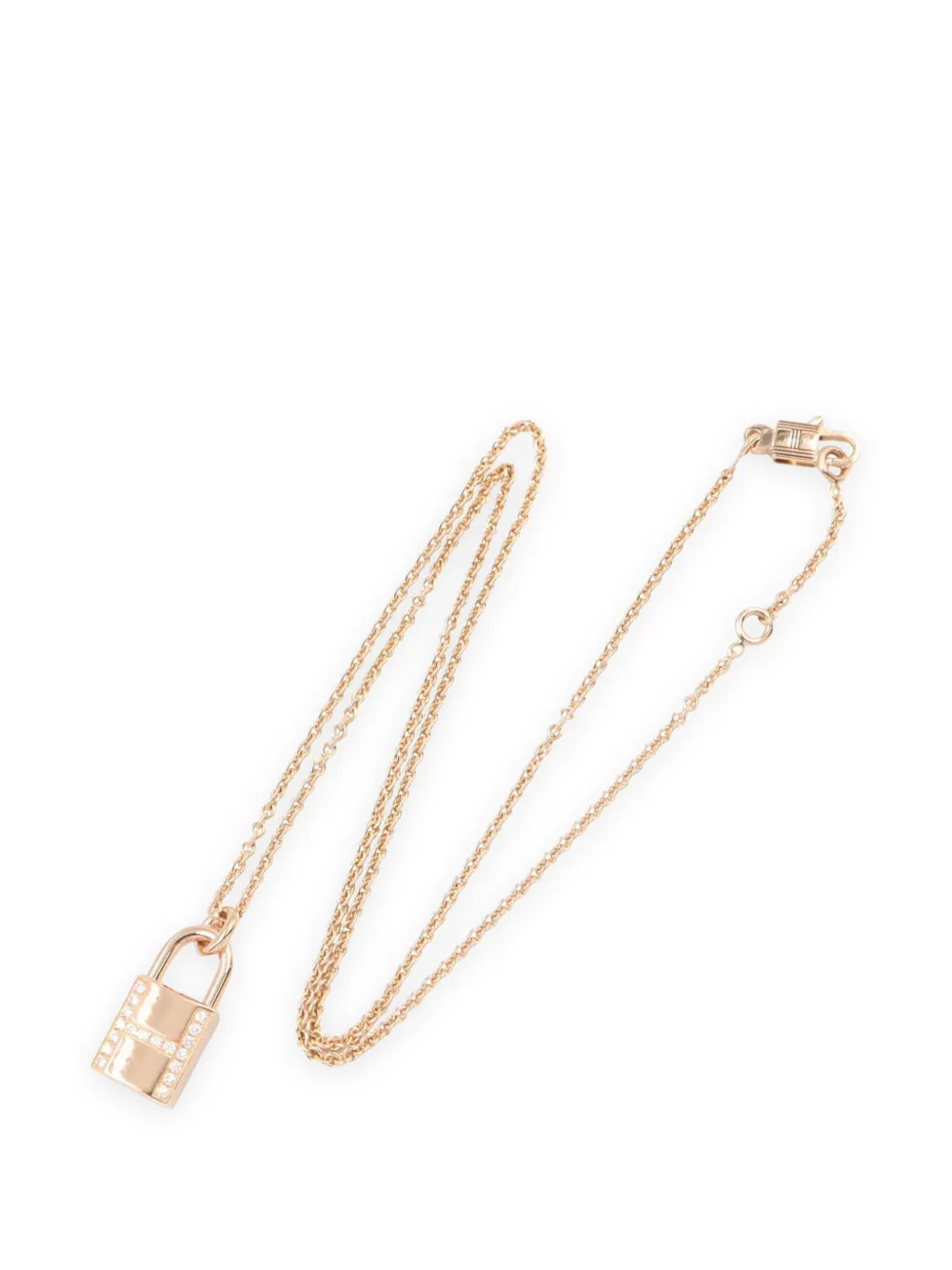 Hermès Pre-Owned 2010s Amulet Cadena diamond necklace - Rosa