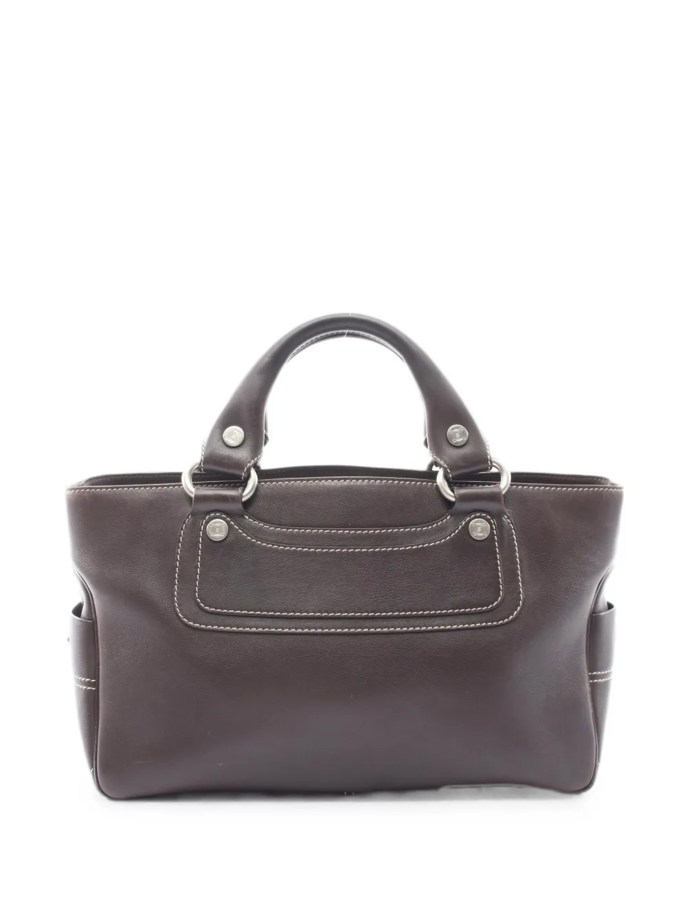 Celine Pre-Owned 2000s Boogie leather tote bag - Marrone