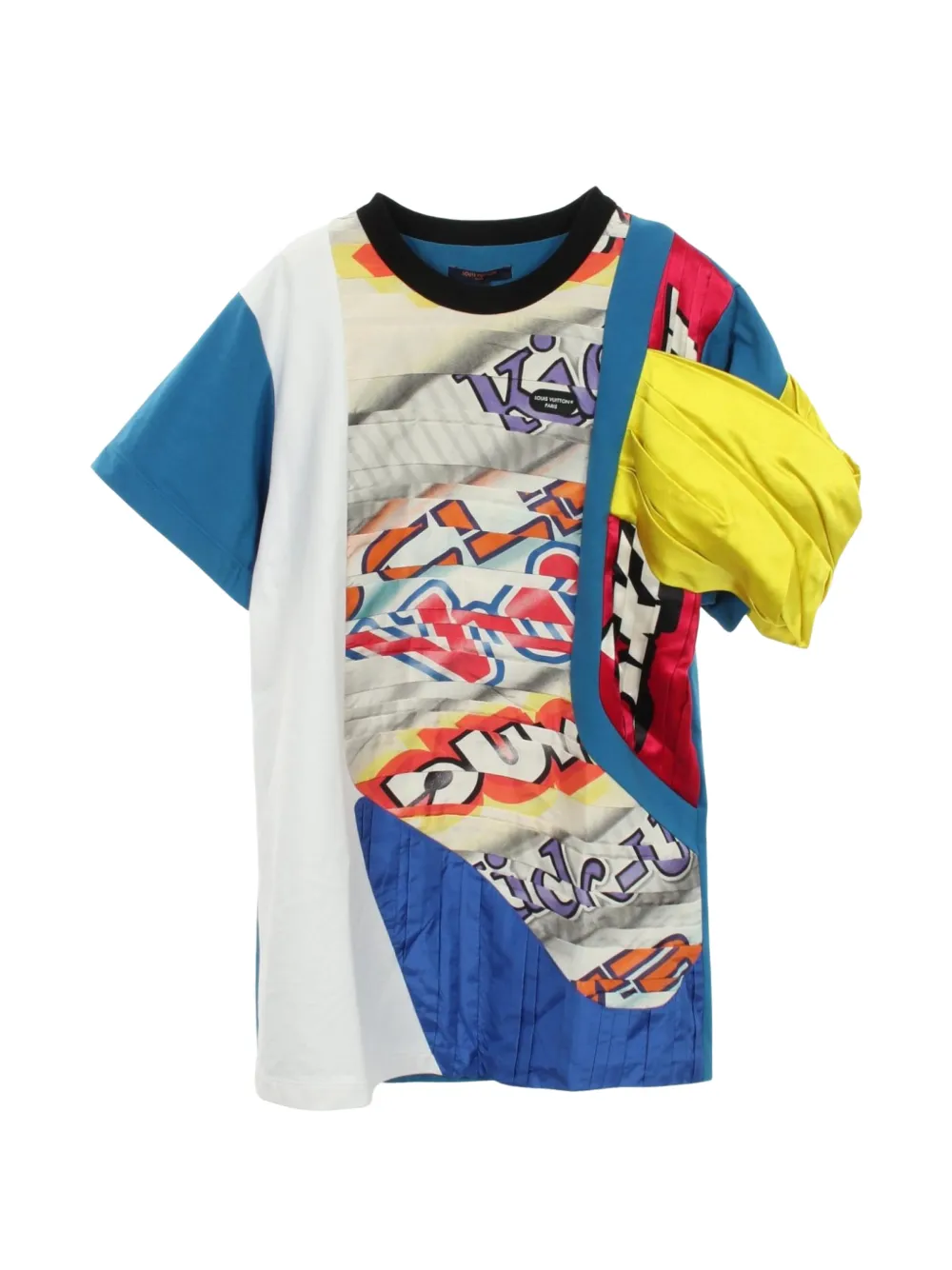 Louis Vuitton Pre-Owned 2010s color-block short-sleeved mini dress - Blu