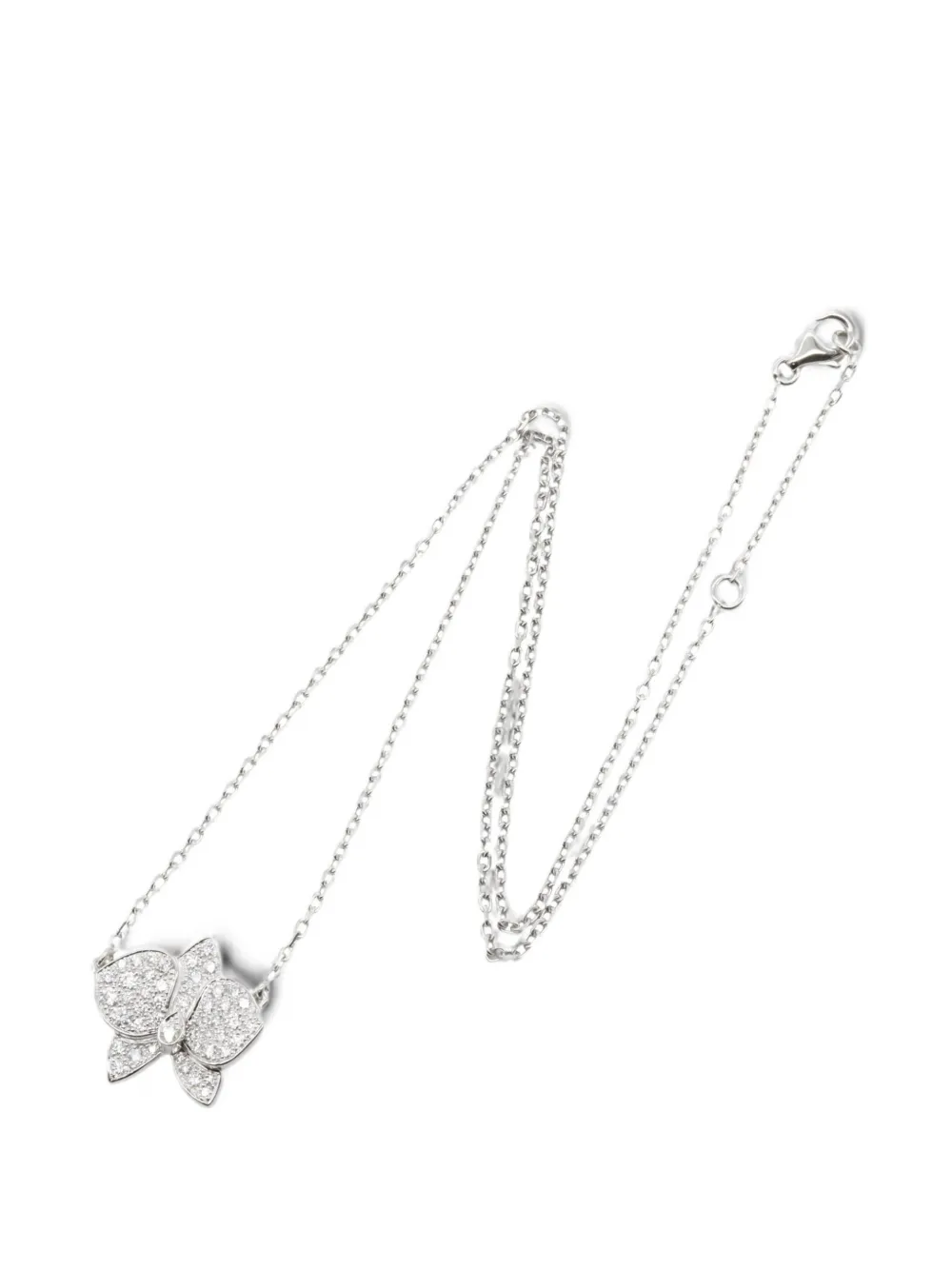 Cartier 2010s Caress Orchidée diamond necklace - Silber