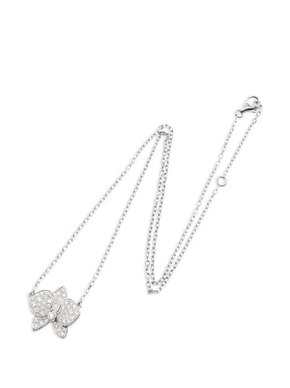 Cartier 2010s Caress Orchidée diamond necklace - Argento