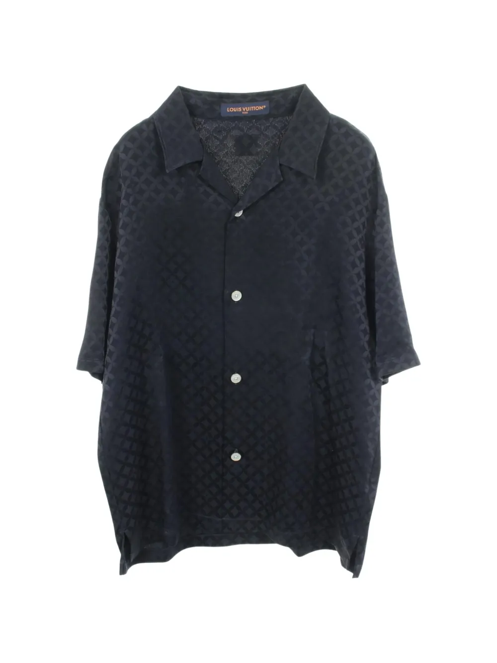 Louis Vuitton Pre-Owned 2010s graphic jacquard shirt - Schwarz