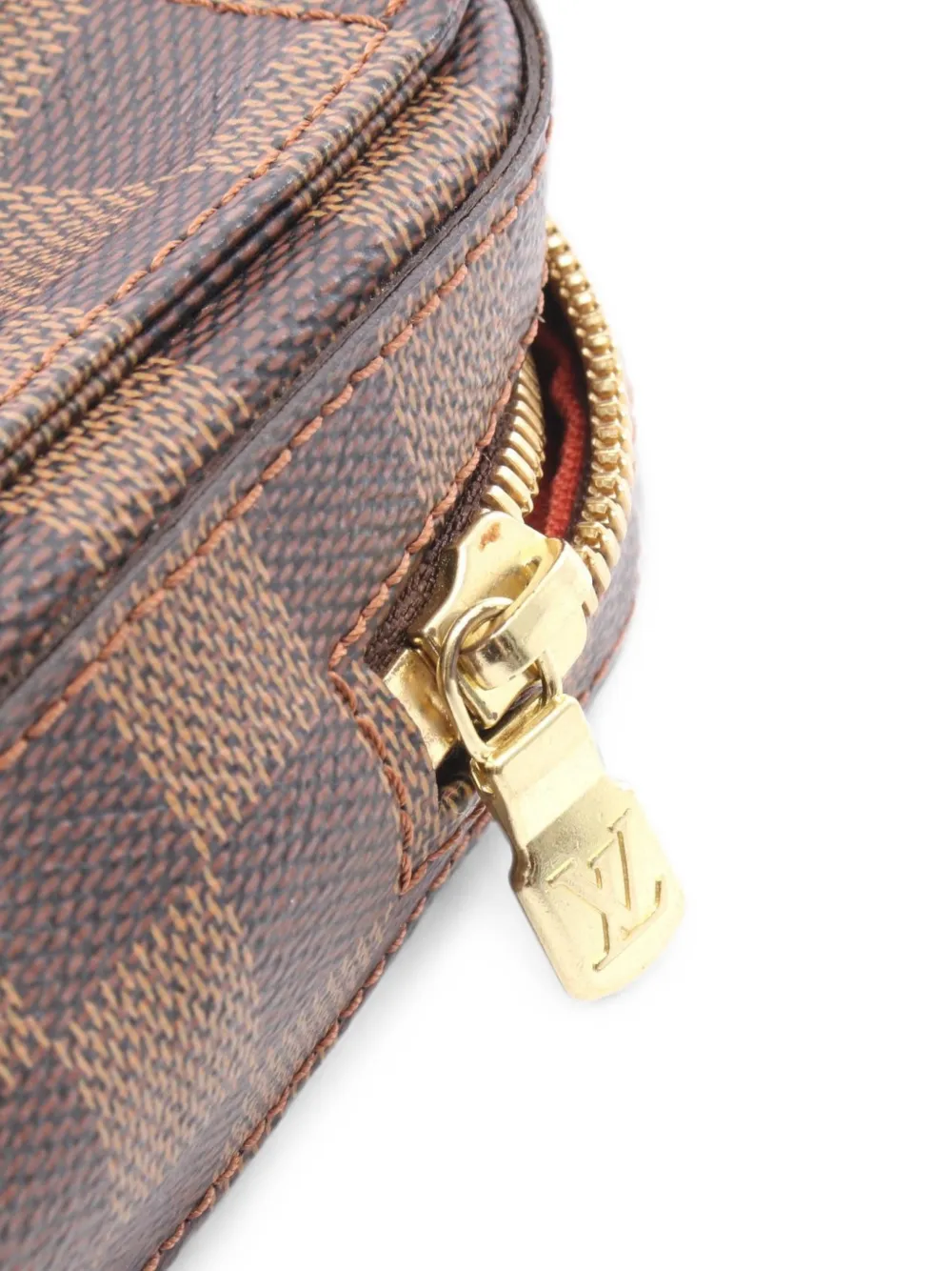 Louis Vuitton Pre-Owned 2005 Geronimos Damier Ebene heuptas Bruin