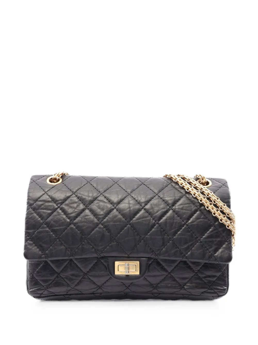 CHANEL Pre-Owned 2009-2010 2.55 matelassé shoulder bag - Nero